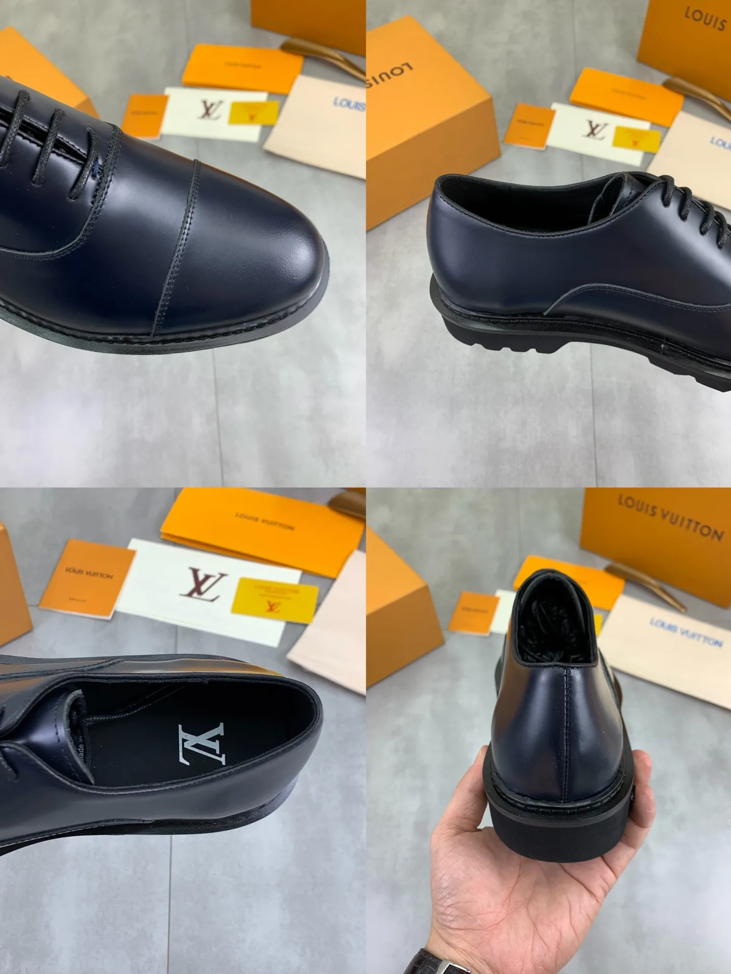 Factory price P820 💎💎💎Top version LOUIS VUITTON [Louis Vuitton] - LV men's business casual leather shoes, luxurious and noble 👞All imported original cowhide, just to create a more comfortable wearing experience, upper: original high-end calfskin➕Imported soft cowhide lining, original lightweight foam outsole✔️Color: 3️⃣colors available Size: 39-44 (38.45 46 can be customized (non-returnable)